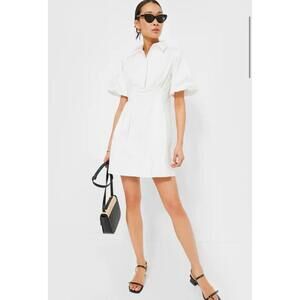 🤍 Tuckernuck Delaney White Mini Shirt Dress
